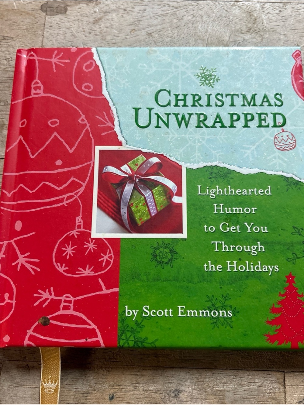 Hallmark Gift Book "Christmas Unwrapped" 6 x 6 Inch Hardback by Scott Emmons